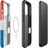 Croatia Flag Distressed iPhone 16 Magsafe Impact Case